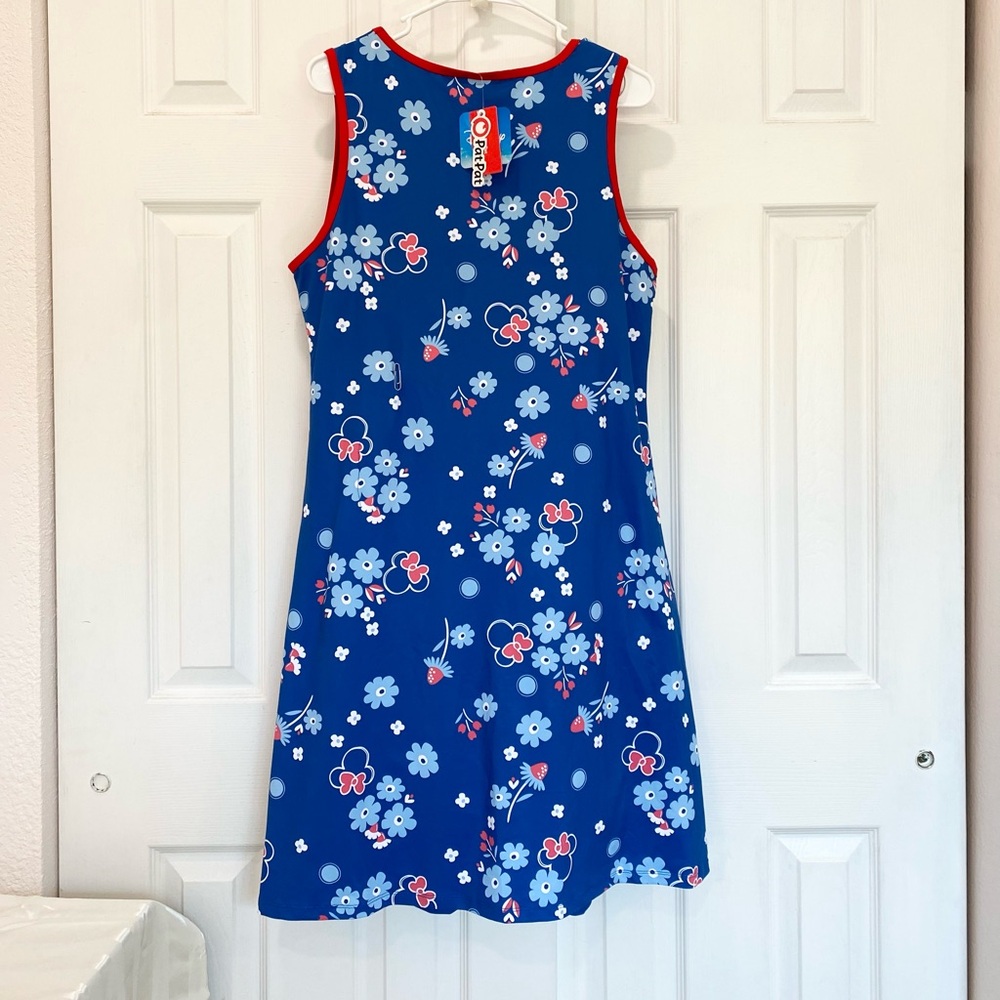 Disney Mickey and Friends Minnie Floral Print Blue Dress - Picture 11 of 11